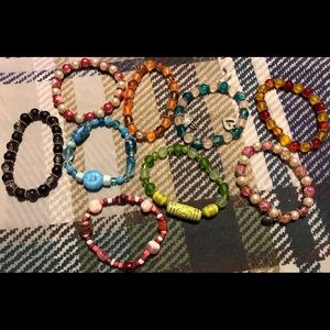 Lot 1 ** 9 Home made Bracelets